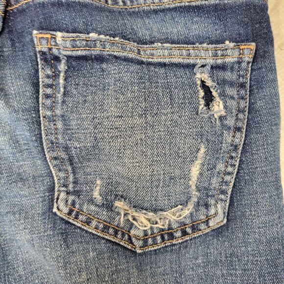 Moussy Vintage Jeans Womens Size 26 Distressed Mid Rise Cropped Skinny - Picture 12 of 15
